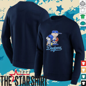 Official Los Angeles Dodgers Peanuts Characters Baseball 2024 Tee Shirt