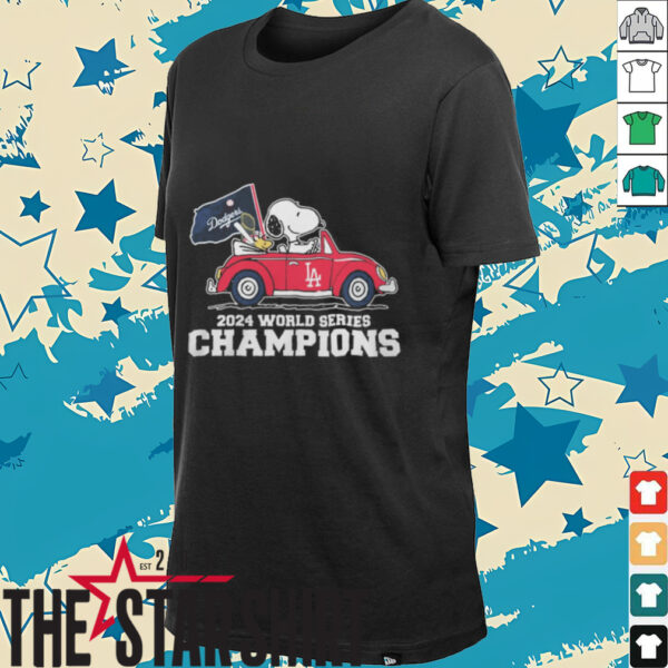 Official Los Angeles Dodgers X Snoopy World Series Champions 2024 T Shirt