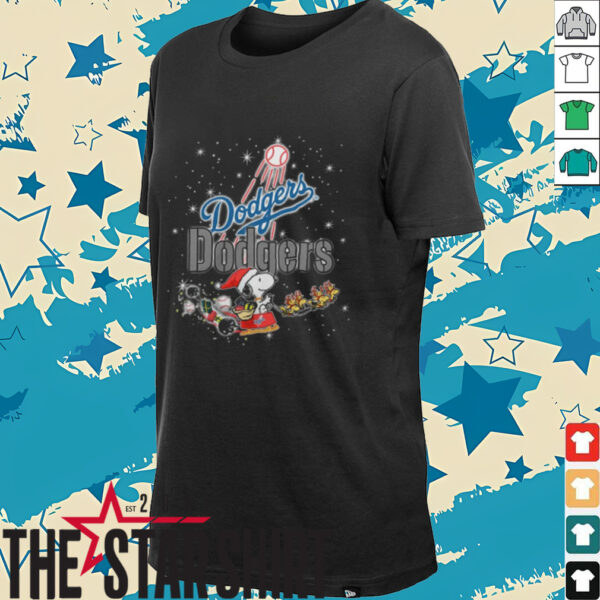 Official Los Angeles Dodgers x Snoopy Holiday 2024 Shirt