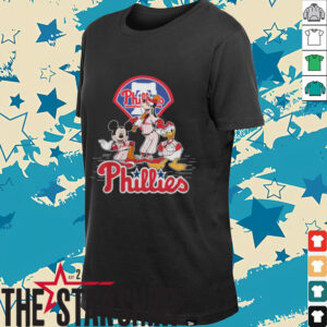 Official Philadelphia Phillies Mickey Mouse Donald Duck Goofy Baseball Hoodie