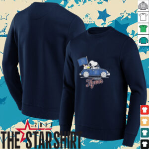 Official Snoopy And Woodstock X Detroit Tigers October Driving Car...