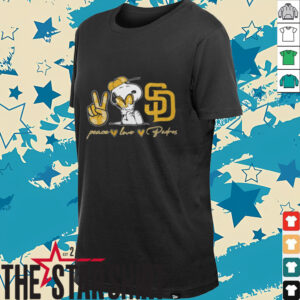 Official Snoopy San Diego Padres Peace Love Padres Shirts