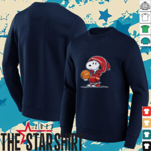 Official Snoopy x Wisconsin Badgers Basketball Hoodie 2025