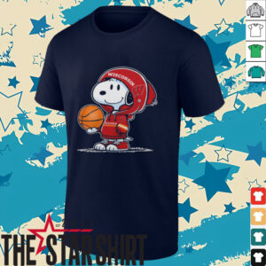 Official Snoopy x Wisconsin Badgers Basketball Hoodie 20252