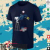 Peanuts Snoopy Los Angeles Dodgers On Car Shirt