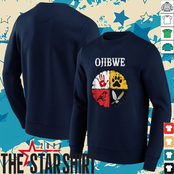 Ojibwe Native American Medicine Wheel Shirt