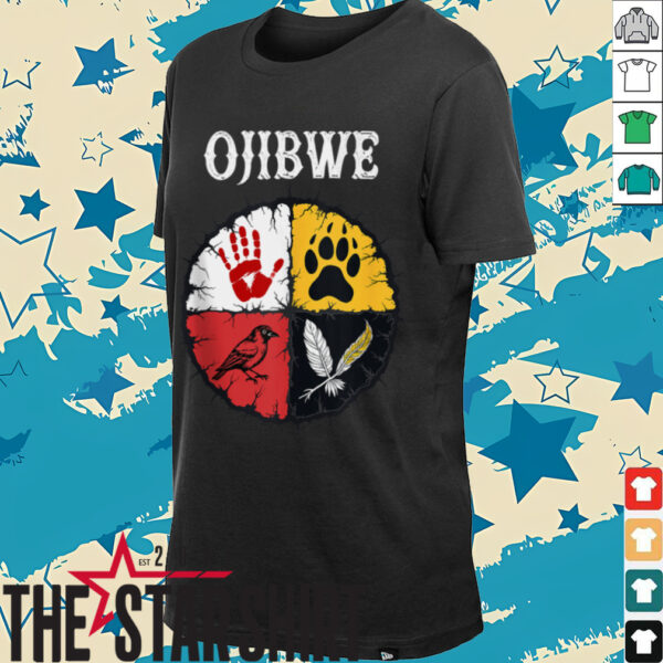 Ojibwe Native American Medicine Wheel Shirt
