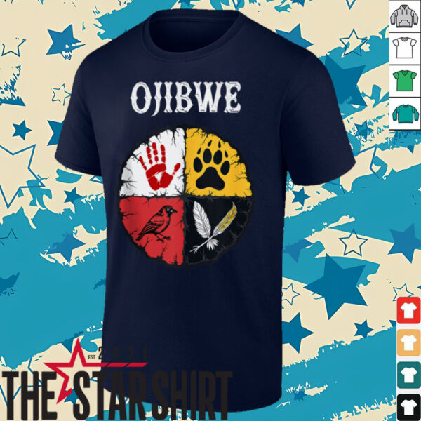 Ojibwe Native American Medicine Wheel Shirt
