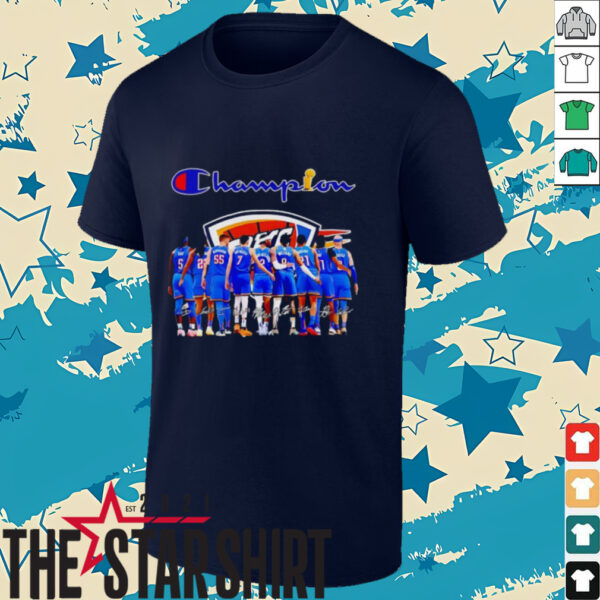 Oklahoma City Thunder All Team Champion signatures shirt