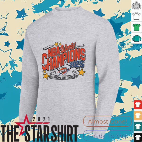 Oklahoma City Thunder NBA World Finals Champions 2025 vintage shirt