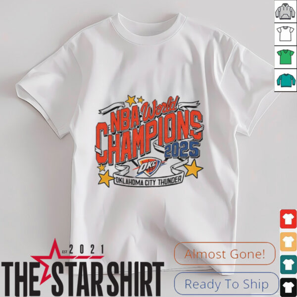Oklahoma City Thunder NBA World Finals Champions 2025 vintage shirt