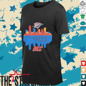 Oklahoma City Thunder the 405 city skyline shirt