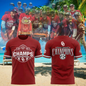 Oklahoma Sooners 2025 SEC Softball Conference Tournament Champions T Shirt