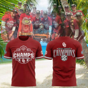 Oklahoma Sooners 2025 SEC Softball Conference Tournament Champions T Shirt