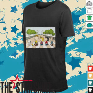 Peanuts Gang Snoopy Abbey Road T Shirtv