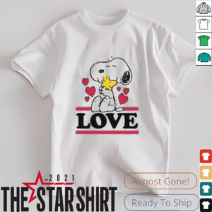 Peanuts Love Snoopy Woodstock Graphic T Shirt1