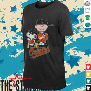 Peanuts Movie Characters Baltimore Orioles Baseball Shirt