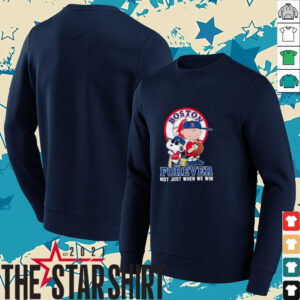 Peanuts Snoopy Charlie Brown Boston Red Sox forever not just...