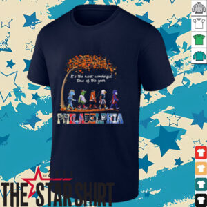 Philadelphia Sports Teams Mascot Abbey Road It’s The Most Wonderful Time Of The Year Shirt