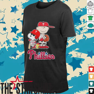 Phillies Merch Peanuts Characters X Philadelphia Phillies Baseball 2024 Shirt