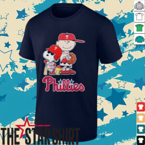 Phillies Merch Peanuts Characters X Philadelphia Phillies Baseball 2024 Shirt3