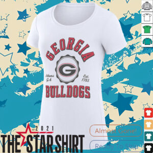 Pressbox Georgia Bulldogs Women’s Cream Tri Blend Bishop Knobi T...