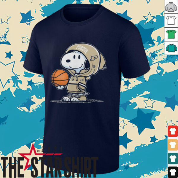 Purdue Basketball x Snoopy T Shirt