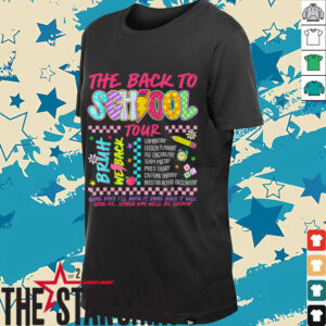Retro Lightning Bolt ABCD Back To School Tour Teacher Funny...