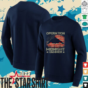 Retro Operation Midnight Hammer with American Flag T Shirt