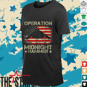 Retro Operation Midnight Hammer with American Flag T Shirt