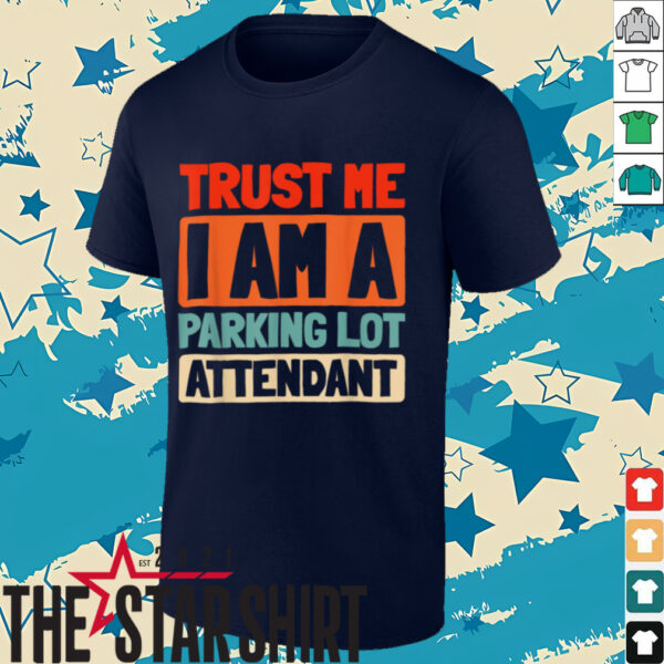 Retro Valet Service Vehicle   Vintage Parking Lot Attendant T Shirt