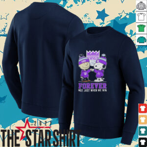 Sacramento Merch Peanuts Charlie Brown And Snoopy Sacramento Kings Forever...
