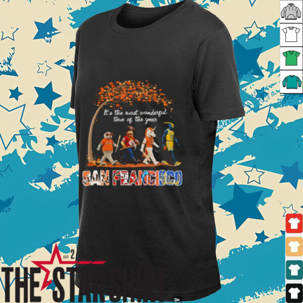San Francisco Sports Teams Mascot Abbey Road It’s The Most Wonderful Time Of The Year Shirt