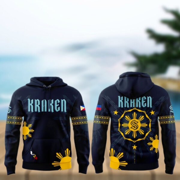Seattle Kraken Filipino Heritage Night 2025 Special Hoodie