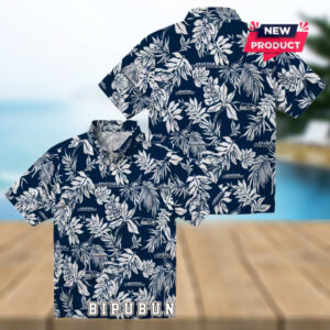Seattle Seahawks Tropical Leaf Hawaiian Shirt2