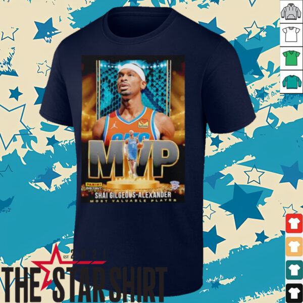 Shai Gilgeous Alexander 2025 MVP Oklahoma City Thunder basketball shirt