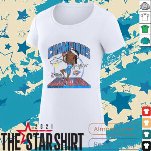 Shai Gilgeous Alexander caricature Oklahoma City Thunder NBA Finals Champions...