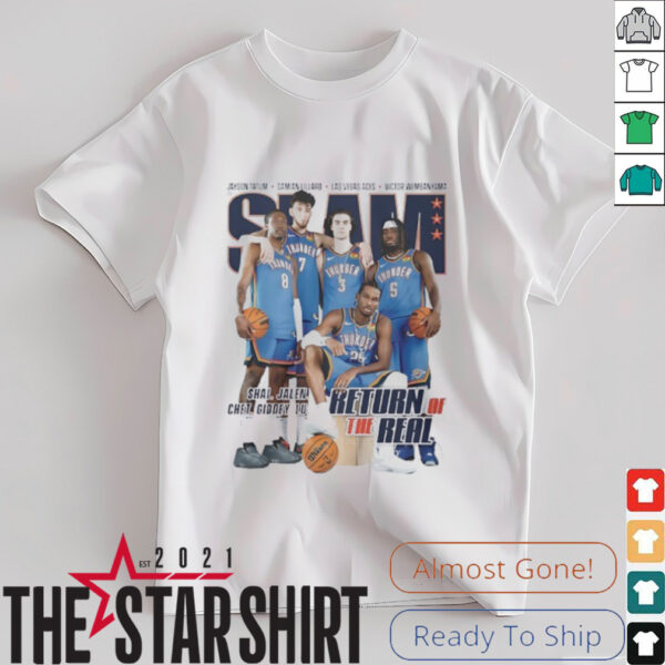 Slam Oklahoma City Thunder legends return of the real shirt
