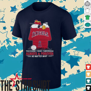 Snoopy Always And Forever No Matter What Los Angeles Angels Baseball T Shirt3