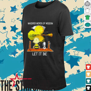 Snoopy And Charlie Whisper Words Of Wisdom Let It Be Hoodie1