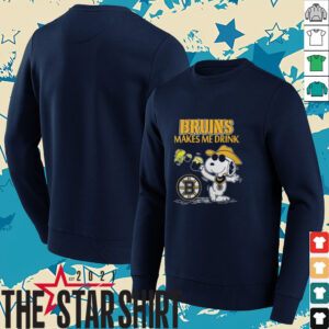 Snoopy And Woodstock Boston Makes Me Drink T Shirt