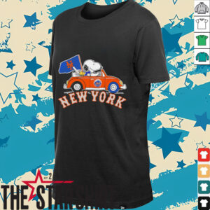 Snoopy And Woodstock Driving Car New York Mets 2024 MLB...