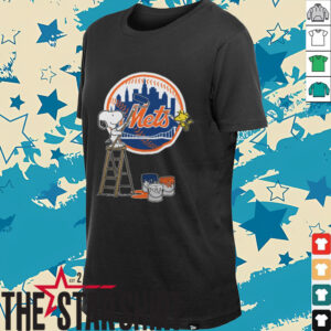 Snoopy And Woodstock Painting New York Mets MLB Logo Shirt...