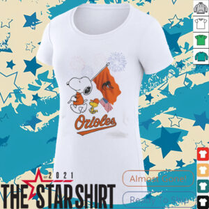 Snoopy Baseball Happy 4th Of July Baltimore Orioles Shirt