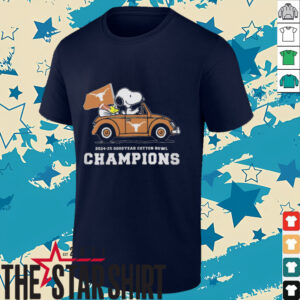 Snoopy Driving Car Texas Longhorns 2024 25 Cotton Bowl Champions Shirt2