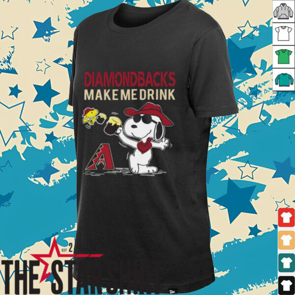 Snoopy For Arizona Diamondbacks Fans Kids T Shirt