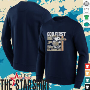 Snoopy God First, Family Second, Then Purdue Boilermakers Shirt