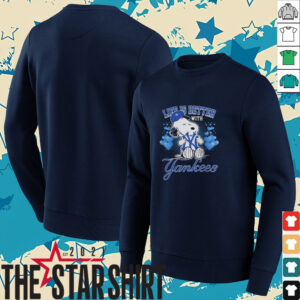 Snoopy Hug Logo Life Is Better With New York Yankees...