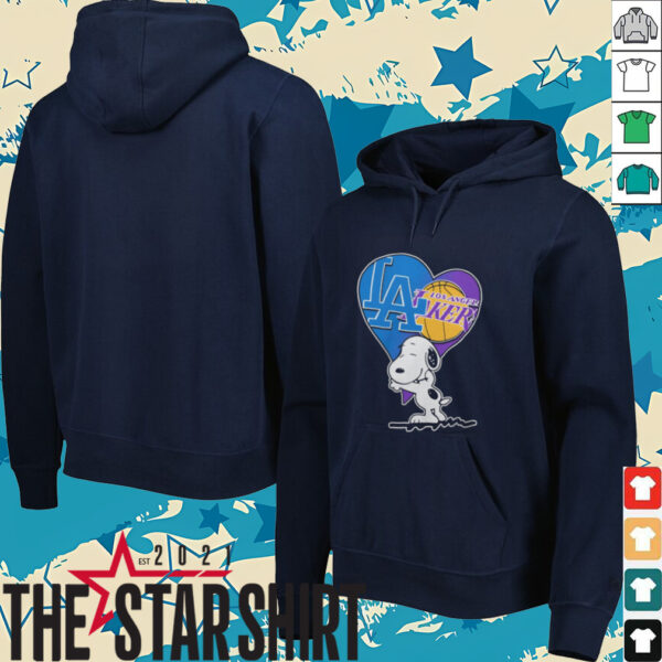 Snoopy Lover Los Angeles Lakers And Dodgers T Shirt