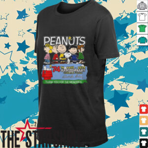 Snoopy Peanuts 74th 1950 2024 Anniversary Thank You For The Memories Hoodie Sweatshirt1